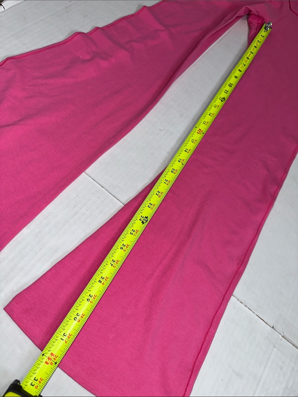 PINK Victoria’s Secret Flare Leggings Foldover Waistband Yoga Pants Medium READ - Picture 11 of 11